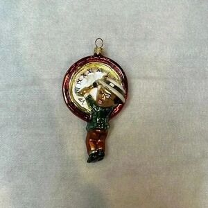 Vintage Christopher Radko Rare Petite Millennium New Year 2000 Clock Ornament